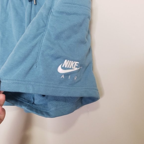 Nike Air blue fleece high rise sweat shorts xs - Picture 4 of 5